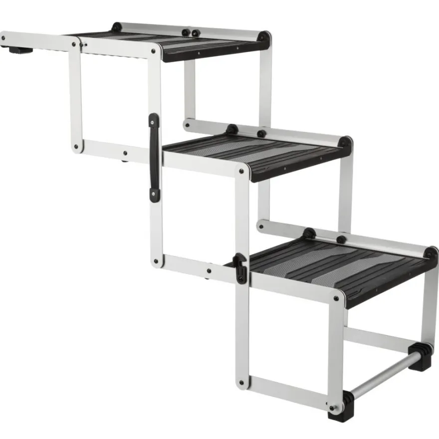 TRIXIE 3-stufige Falt-Treppe, Aluminium/Kunststoff/TPR