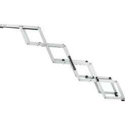 TRIXIE 4-stufige Falt-Treppe, Aluminium/Kunststoff/TPR