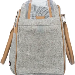 TRIXIE Tasche Helen, grau/hellbraun | 19 x 28 x 40 cm