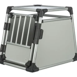 TRIXIE Transportbox, Aluminium, hellgrau/silber | M: 55 x 62 x 78 cm