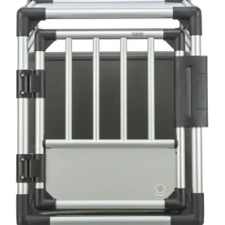 TRIXIE Transportbox, Aluminium, hellgrau/silber | M: 55 x 62 x 78 cm