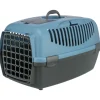 TRIXIE Transportbox Capri 3, dunkelgrau/blau | S: 40 x 38 x 61 cm