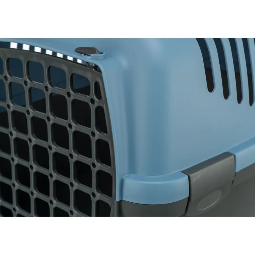 TRIXIE Transportbox Capri 3, dunkelgrau/blau | S: 40 x 38 x 61 cm