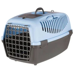 TRIXIE Transportbox Capri 3, dunkelgrau/blau | S: 40 x 38 x 61 cm