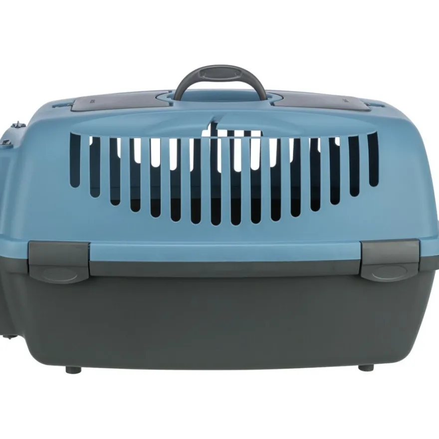 TRIXIE Transportbox Capri 3, dunkelgrau/blau | S: 40 x 38 x 61 cm