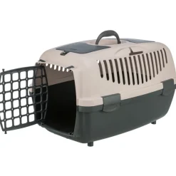 TRIXIE Transportbox Capri 1 & 2, dunkelgrau/blush | 37 × 34 × 55 cm