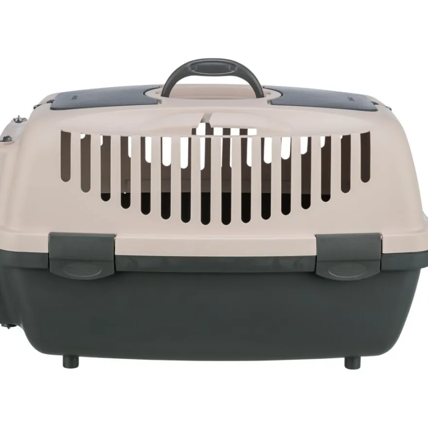 TRIXIE Transportbox Capri 1 & 2, dunkelgrau/blush | 37 × 34 × 55 cm