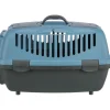 TRIXIE Transportbox Capri 1 & 2, dunkelgrau/blau | 37 × 34 × 55 cm