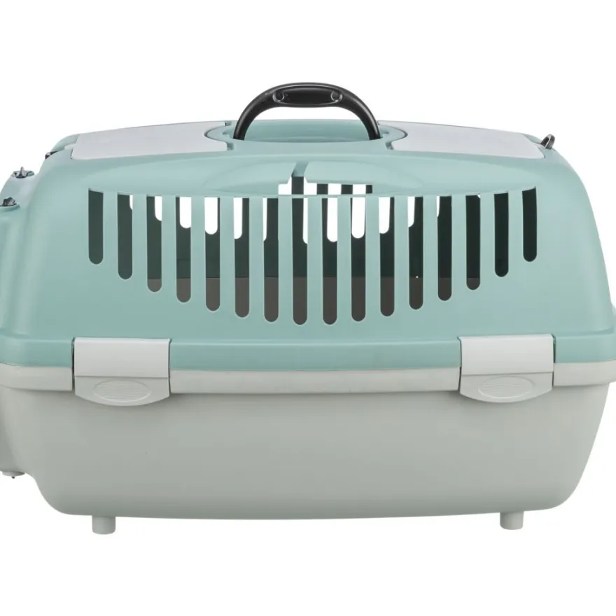TRIXIE Transportbox Capri 1 & 2, hellgrau/salbei | 37 × 34 × 55 cm