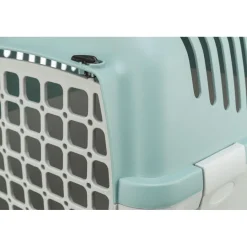 TRIXIE Transportbox Capri 1 & 2, hellgrau/salbei | 37 × 34 × 55 cm