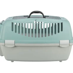 TRIXIE Transportbox Capri 3 Open Top, hellgrau/salbei | 40 × 38 × 61 cm