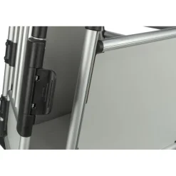 TRIXIE Transportbox, doppelt, Aluminium, silber/hellgrau | M–L: 93 x 64 x 83 cm