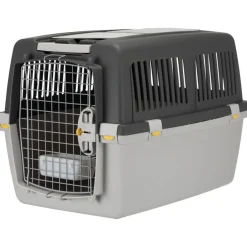TRIXIE Transportbox Gulliver, hellgrau/dunkelgrau | 52 x 51 x 72 cm
