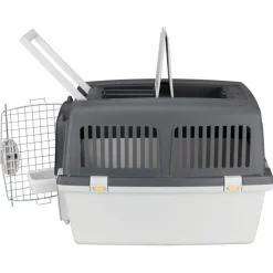 TRIXIE Transportbox Gulliver, hellgrau/dunkelgrau | 52 x 51 x 72 cm
