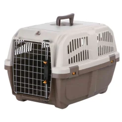 TRIXIE Transportbox Skudo 3, taupe/sand | S: 40 x 39 x 60 cm