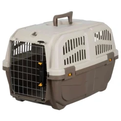 TRIXIE Transportbox Skudo 2, taupe/sand | XS–S: 35 x 36 x 55 cm