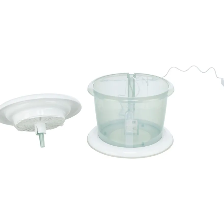TRIXIE Trinkbrunnen Bubble Stream, salbei/weiß | 3 l/ø 25 × 16 cm