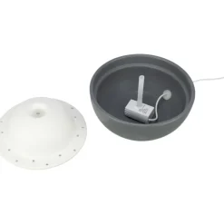 TRIXIE Trinkbrunnen Vital Dome, Keramik, grau/weiß | 1.5 l