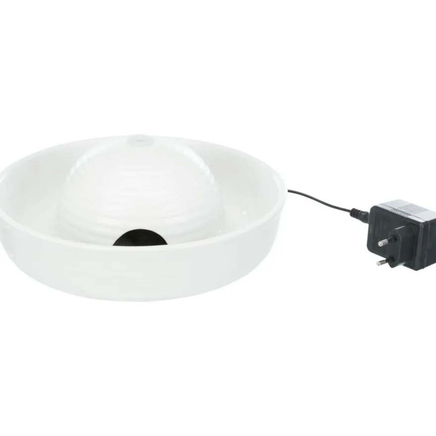 TRIXIE Trinkbrunnen Vital Flow, weiß | 0,8 l/ø 24 × 10 cm