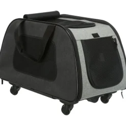 TRIXIE Trolley, abnehmbares Fahrgestell, schwarz/grau | 34 x 43 x 67 cm