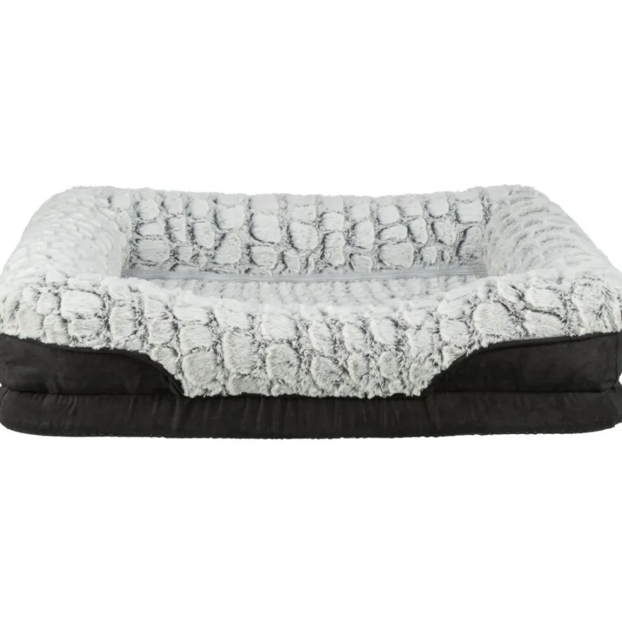 TRIXIE Vital Bett Lino, eckig, schwarz/grau | 70 x 55 cm