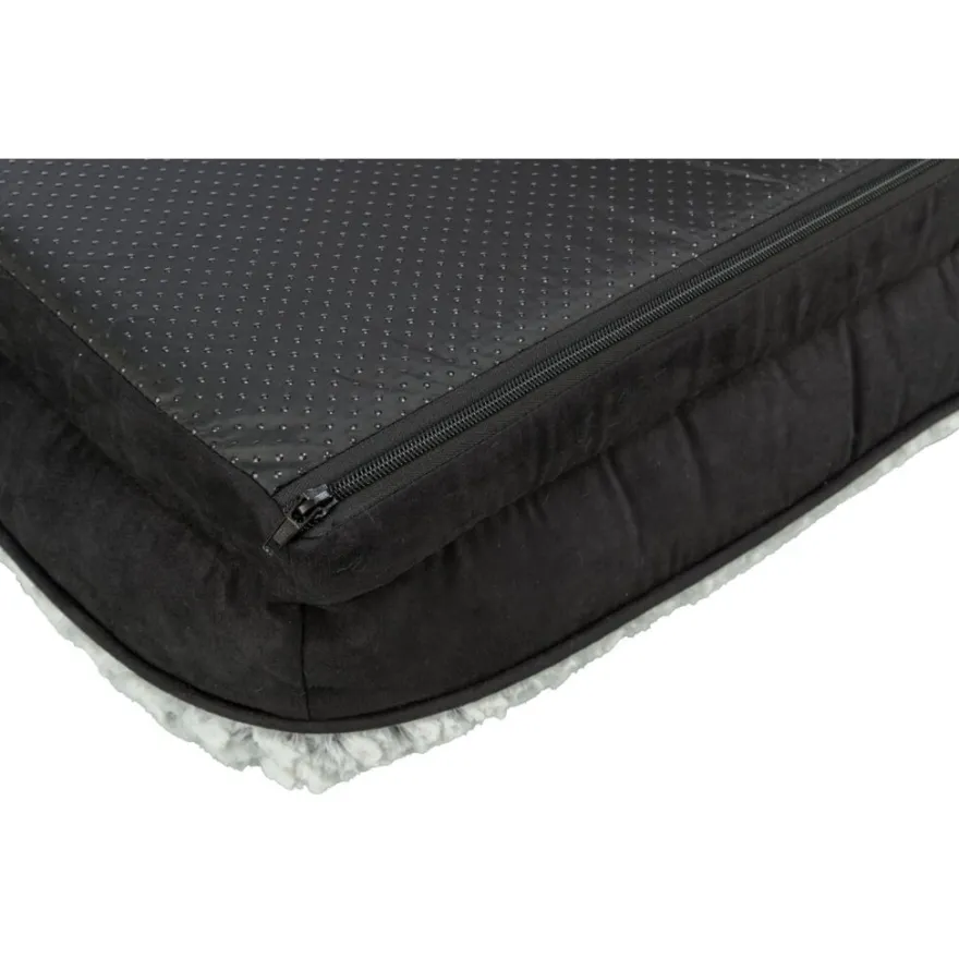 TRIXIE Vital Bett Lino, eckig, schwarz/grau | 70 x 55 cm