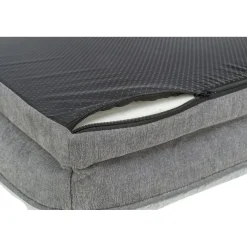 TRIXIE Vital Bett Lino Soft, eckig, grau/hellgrau | 70 x 55 cm