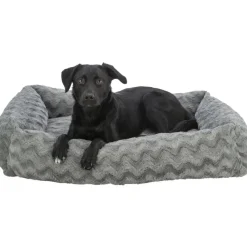 TRIXIE Vital Bett Loki, recycelt, eckig, grau | 65 x 50 cm