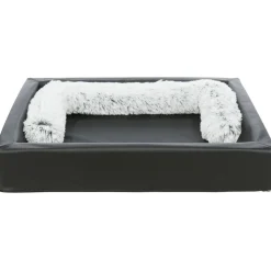 TRIXIE Vital Bett Remo, eckig, Kunstleder, schwarz | 90 x 70 cm