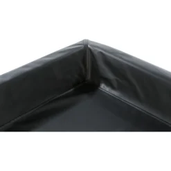 TRIXIE Vital Bett Remo, eckig, Kunstleder, schwarz | 90 x 70 cm