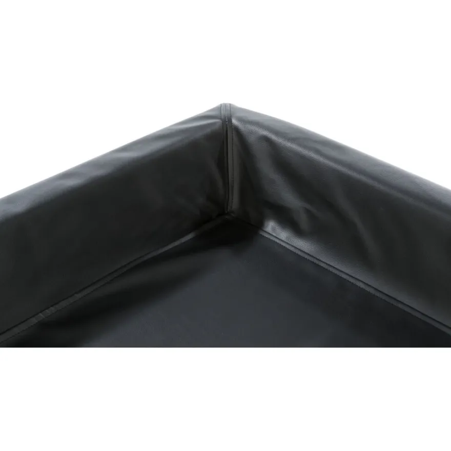 TRIXIE Vital Bett Remo, eckig, Kunstleder, schwarz | 90 x 70 cm