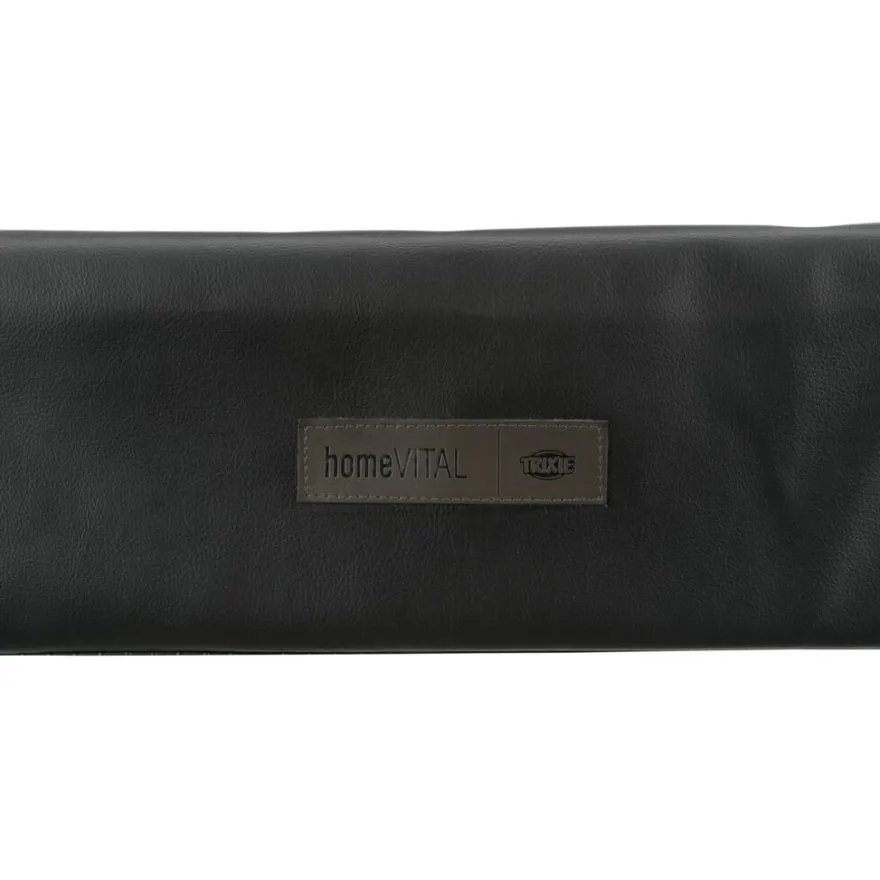 TRIXIE Vital Bett Remo, eckig, Kunstleder, schwarz | 90 x 70 cm