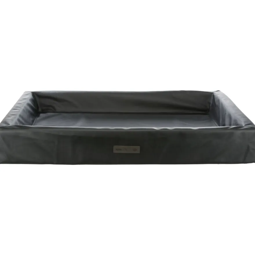 TRIXIE Vital Bett Remo, eckig, Kunstleder, schwarz | 90 x 70 cm