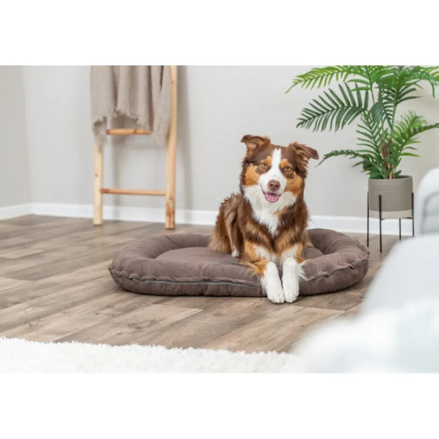 TRIXIE Vital Kissen Lennox, oval, braun | 70 x 55 cm