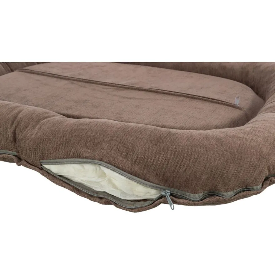 TRIXIE Vital Kissen Lennox, oval, braun | 70 x 55 cm