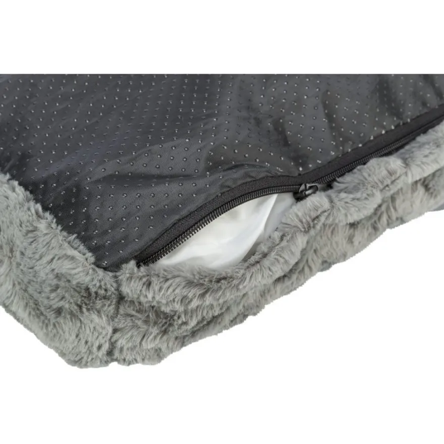 TRIXIE Vital Kissen Loki, recycelt, eckig, grau | 80 x 60 cm