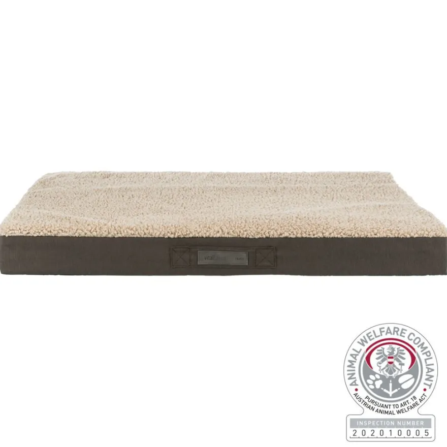 TRIXIE Vital Matratze Bendson, dunkelbraun/beige | 80 x 60 cm