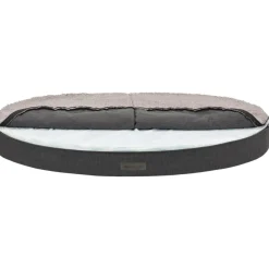 TRIXIE Vital Sofa Bendson, oval, dunkelgrau/hellgrau | 100 x 80 cm