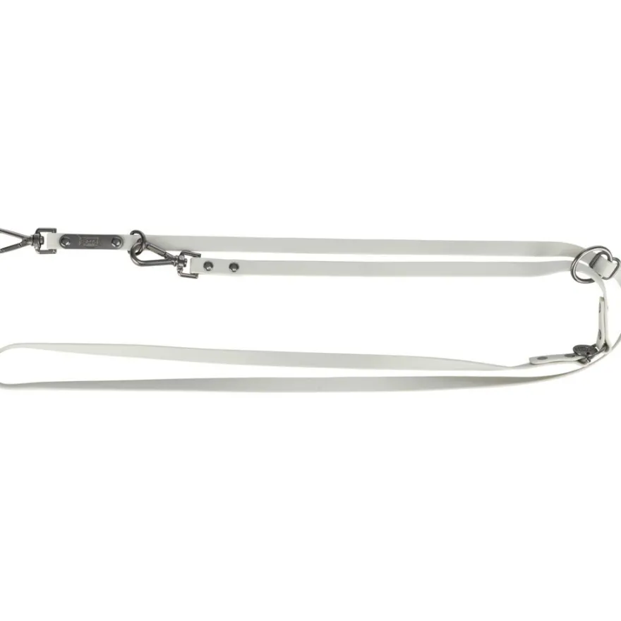 TRIXIE V-Leine CityStyle, PVC, 2m, hellgrau | S–M: 2.00 m/13 mm