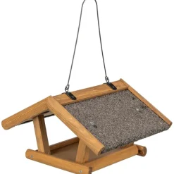 TRIXIE Vogelfutterhaus zum Aufhängen, braun | 30 × 18 × 28 cm