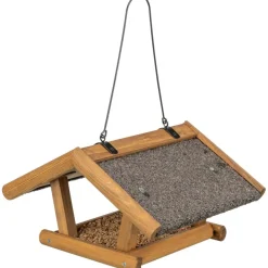 TRIXIE Vogelfutterhaus zum Aufhängen, braun | 30 × 18 × 28 cm