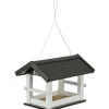 TRIXIE Vogelfutterhaus zum Aufhängen, schwarz/weiß | 36 × 25 × 25 cm