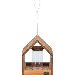 TRIXIE Vogelfutterhaus zum Aufhängen, braun | 20 × 24 × 20 cm