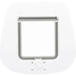 TRIXIE 4-Wege Freilauftür für Glastüren, weiß | 27 x 26 cm