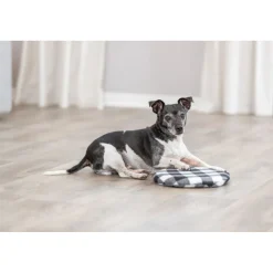 TRIXIE Wärmekissen für Mikrowelle, schwarz/weiß | ø 26 cm
