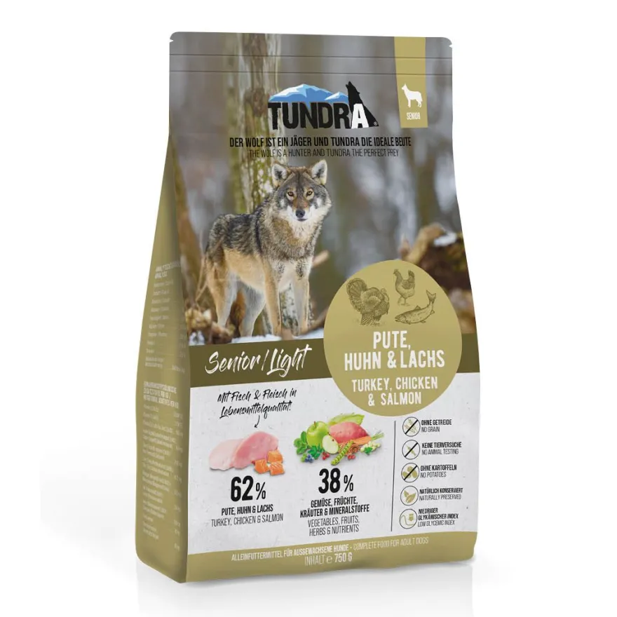 Tundra Dog Senior/Light Pute, Huhn & Lachs | 750 g