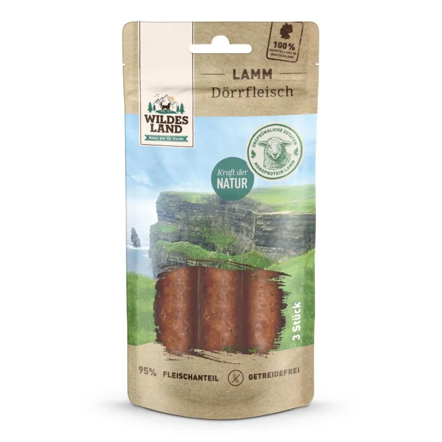 Wildes Land Dörrfleisch - Lamm 3 Stück | 65 g