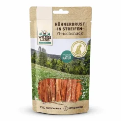 Wildes Land Fleischsnacks - Hühnerbrust in Streifen | 70 g