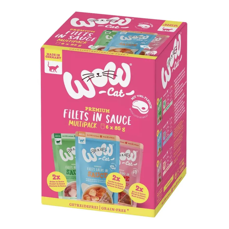 WOW CAT Saucen-Menü - Multipack | 6 x 85 g