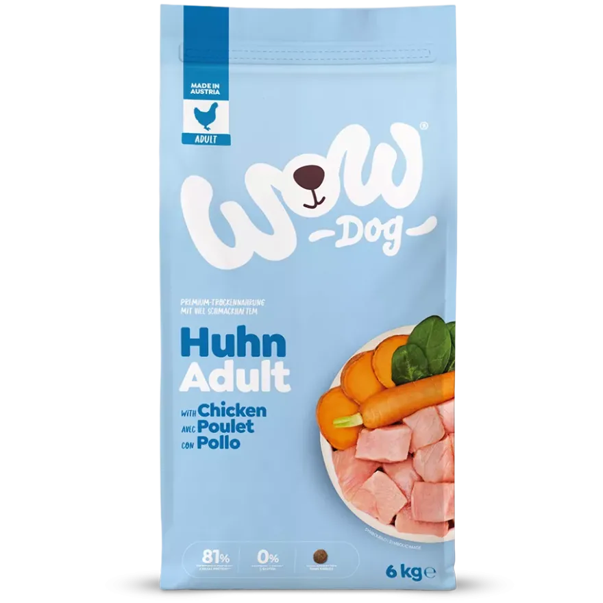WOW DOG TROCKEN ADULT Huhn | 6 kg